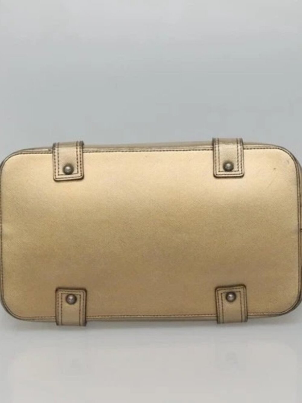 BURBERRY Nova Check Tote Bag Canvas Beige Gold Auth EC868 - Picture 5 of 15